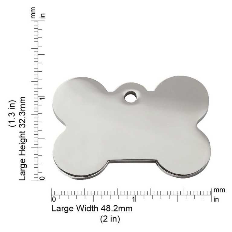 Dimensions de la médaille Red Dingo 8BN-Large