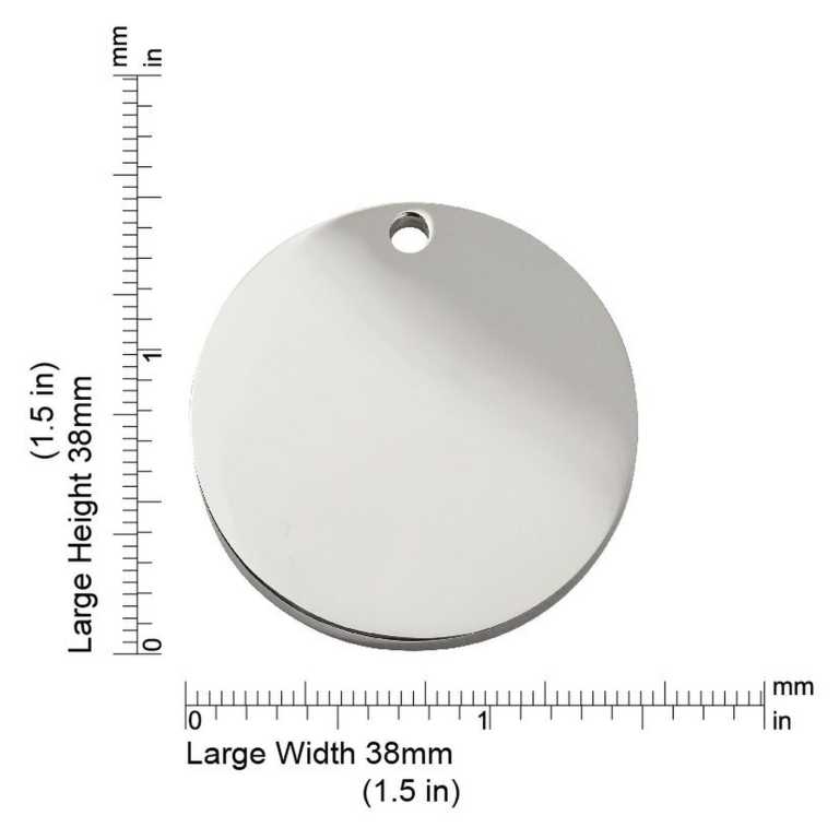 Dimensions de la médaille Red Dingo 8CL-Large