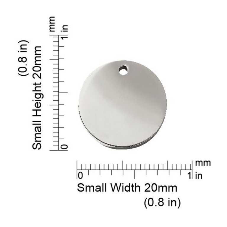 Dimensions de la médaille Red Dingo 8CL-Small