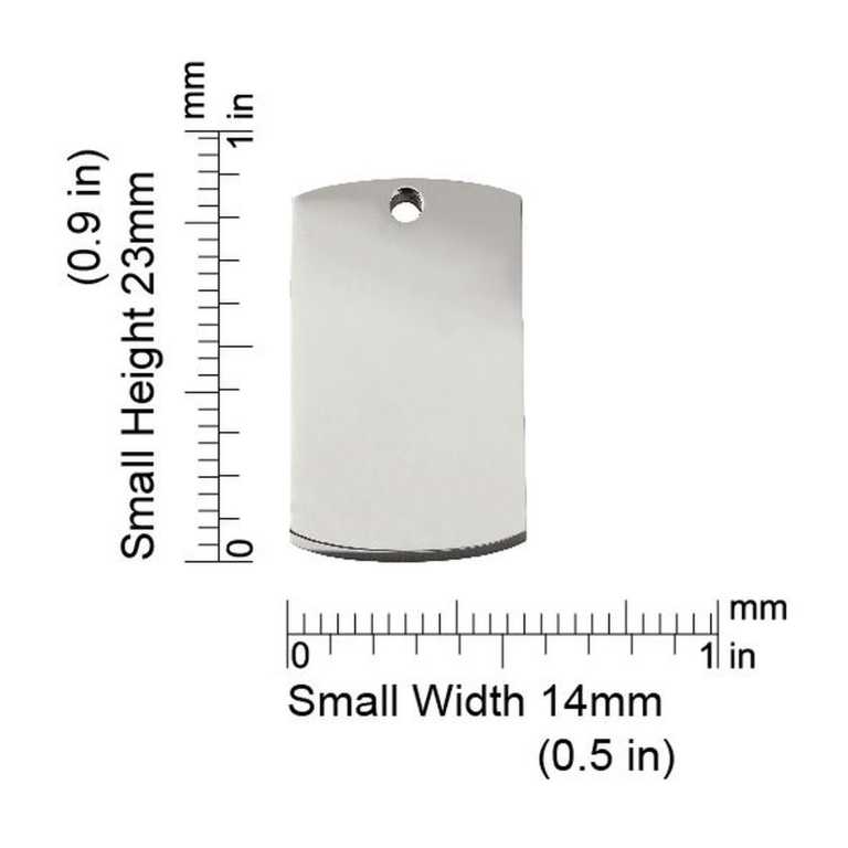 Dimensions de la médaille Red Dingo 8RT-Small