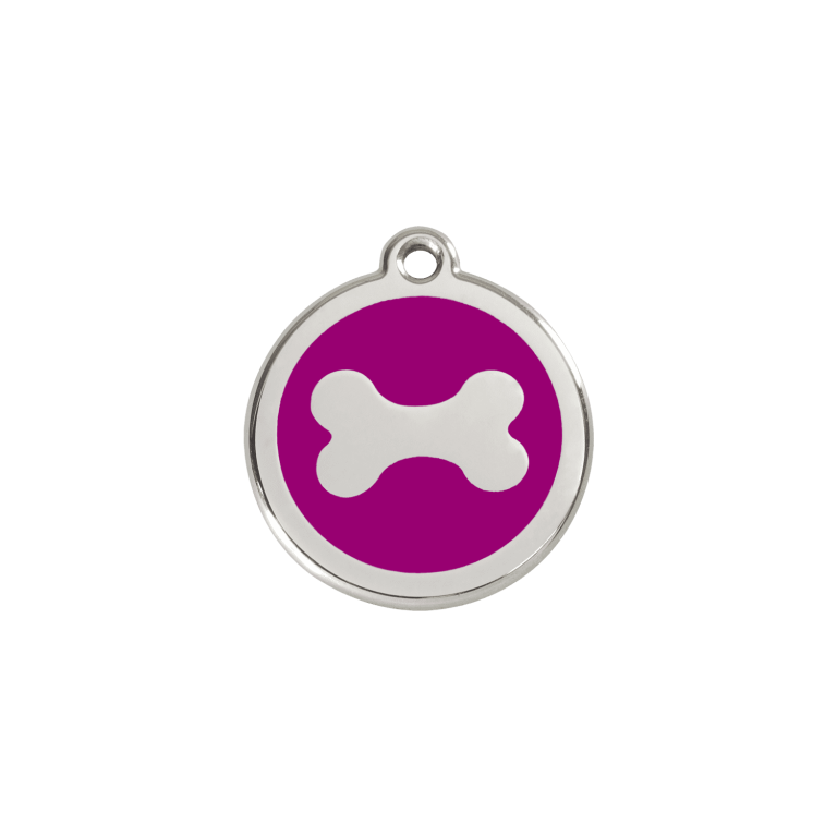 Vue avant - Médaille personnalisée pour chien/chat Red Dingo Os Violet S 20.00mm 7G