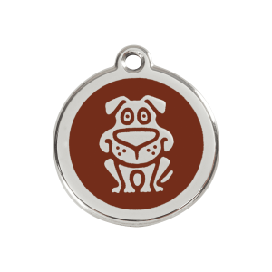 Brown Dog ID Tag Medium