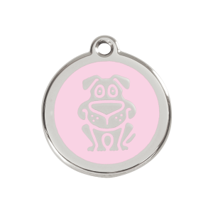 Pink Dog ID Tag Medium