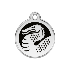 Black Dragon Dog ID Tag Medium