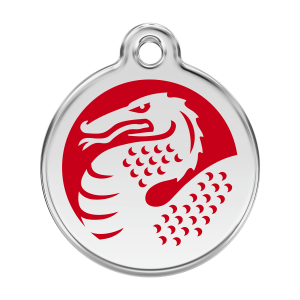 Red Dragon Dog ID Tag Large