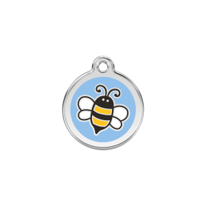 Light Blue Bumblebee Cat ID Tag Small
