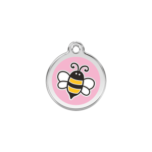 Pink Bumblebee Cat ID Tag Small