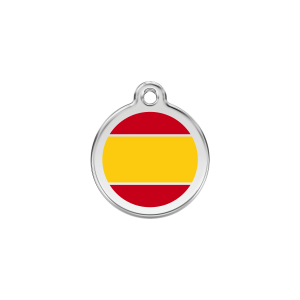 Small Yellow Spanish Flag Cat ID Tag