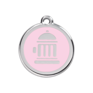 Pink Fire Hydrant Dog ID Tag Medium