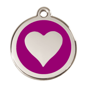 Purple Heart Dog ID Tag Large