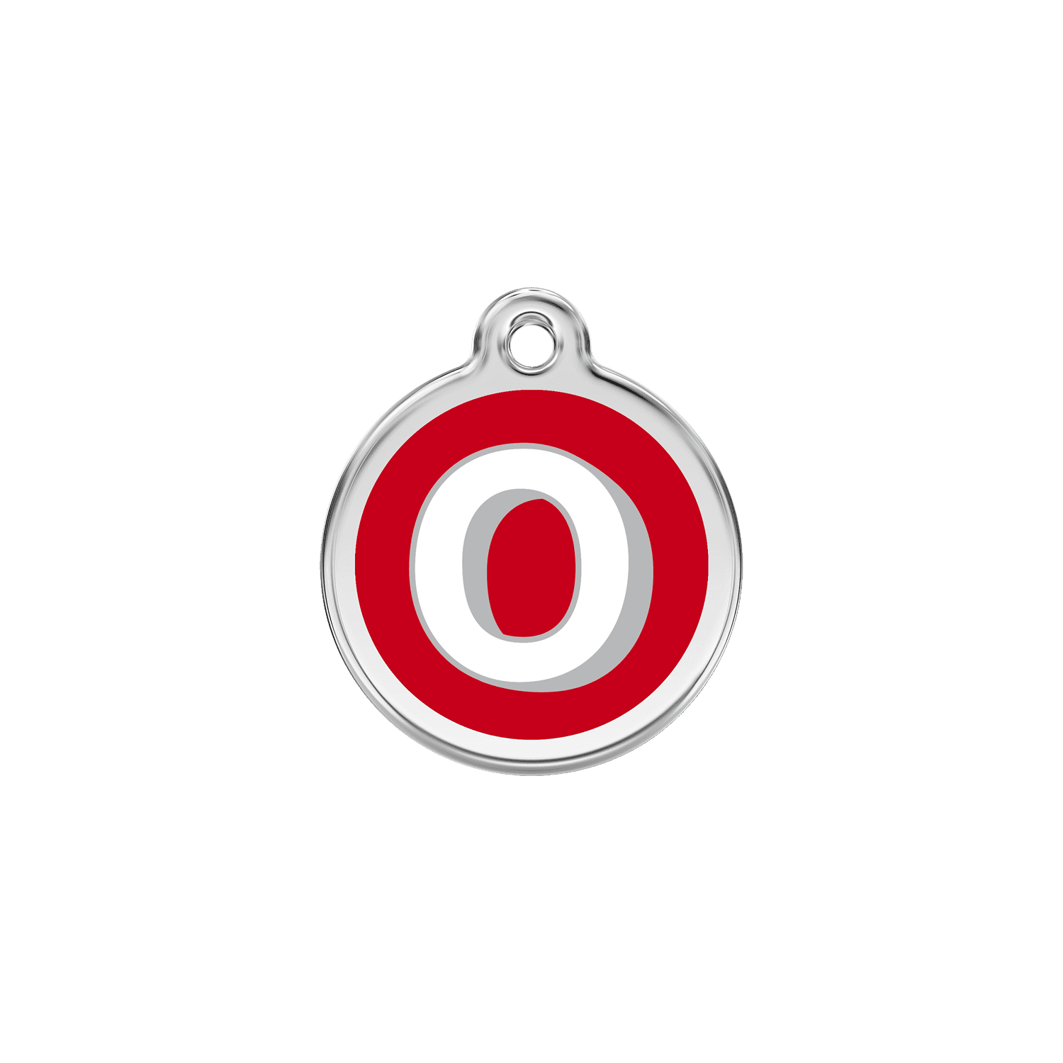Vue avant - Médaille personnalisée pour chien/chat Red Dingo Émail/Acier inoxydable O Rouge S 20.00 7G - Free delivery
