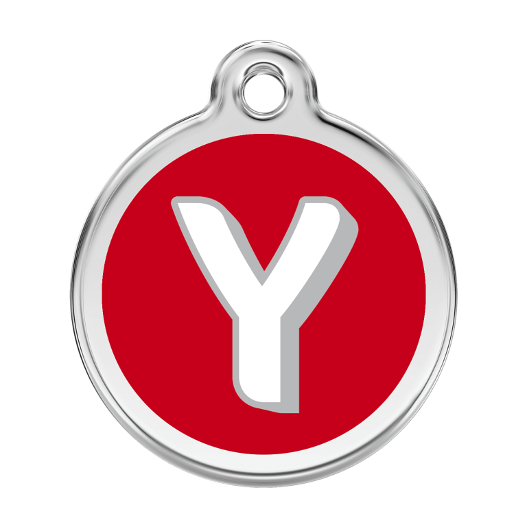 Vue avant - Médaille personnalisée Red Dingo Y Rouge L 38.00mm - Gravure incluse