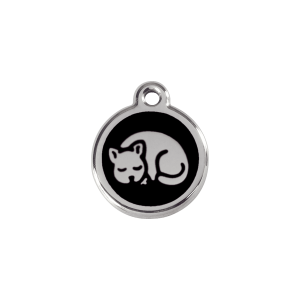 Black Kitten Cat ID Tag Small