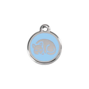 Light Blue Kitten Cat ID Tag Small