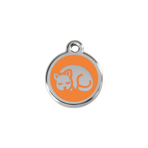 Orange Kitten Cat ID Tag Small