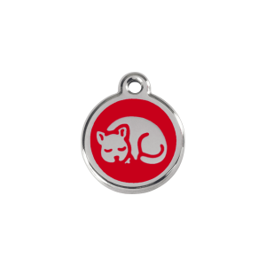 Red Kitten Cat ID Tag Small