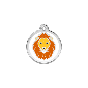 White Lion Cat ID Tag Small