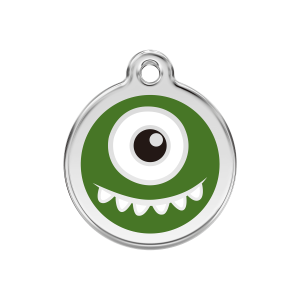 Green Monster Dog ID Tag Medium