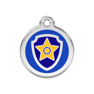 Dark Blue Nickelodeon Chase Dog ID Tag Medium