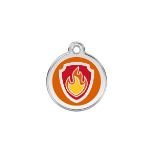 Orange Nickelodeon Marshall Cat ID Tag Small