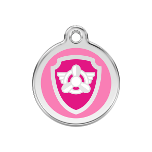 Pink Nickelodeon Skye Dog ID Tag Medium