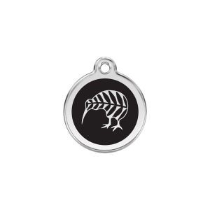 Black Kiwi Cat ID Tag Small