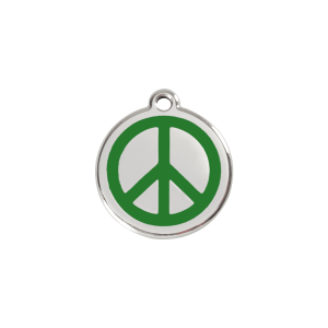 Green Peace Cat ID Tag Small