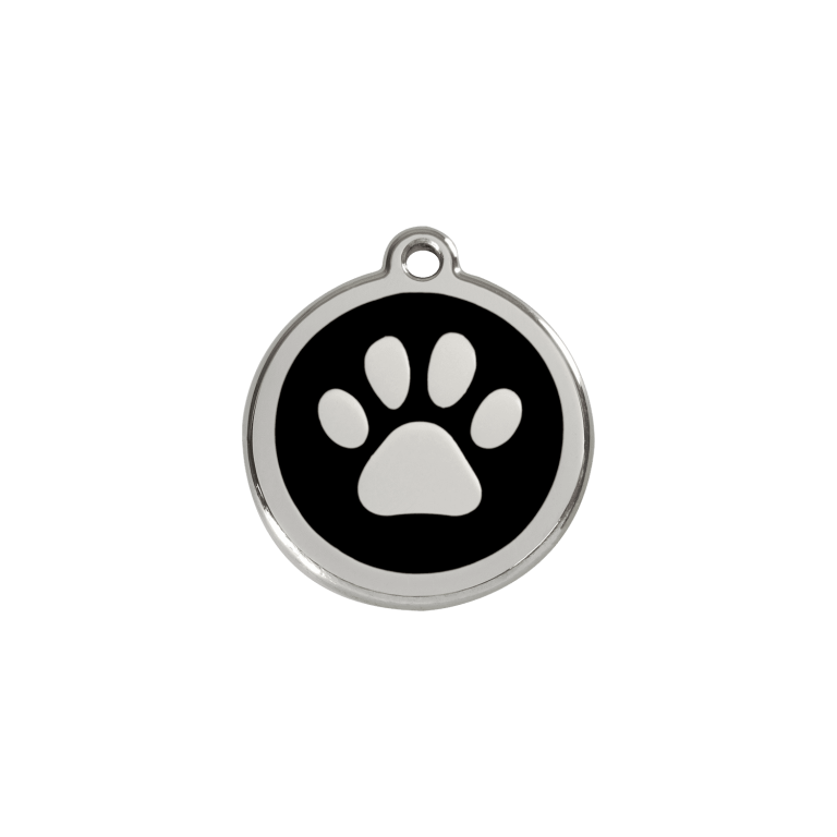 Vue avant - Médaille personnalisable pour chien/chat Red Dingo Émail/Acier inoxydable Noir S 20.00 7G