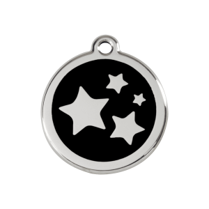 Black Star Dog ID Tag Medium