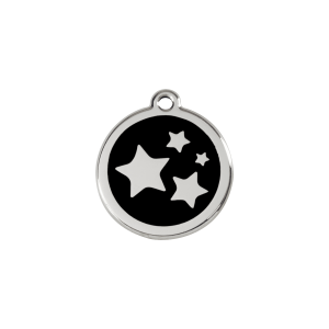 Black Star Cat or Small Dog ID Tag Small