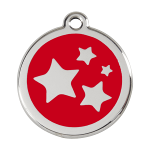 Red Star Dog ID Tag Large