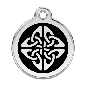 Black Tribal Arrows Dog ID Tag Large