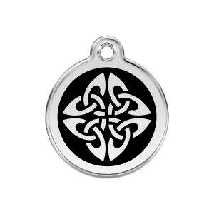 Black Tribal Arrows Dog ID Tag Medium