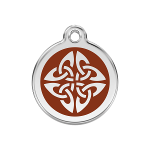 Brown Tribal Arrows Dog ID Tag Medium