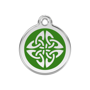 Green Tribal Arrows Dog ID Tag Medium