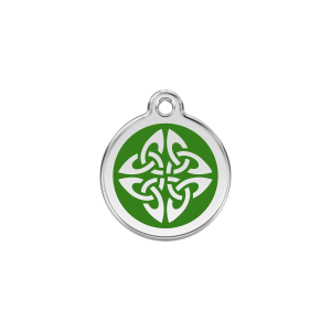 Small Green Tribal Arrows Cat ID Tag