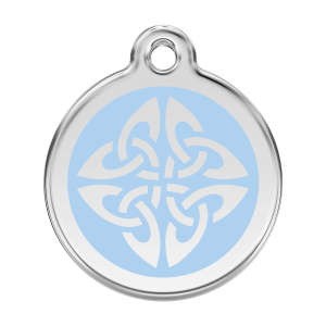 Light Blue Tribal Arrows Dog ID Tag Large