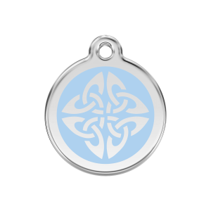 Light Blue Tribal Arrows Dog ID Tag Medium