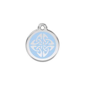 Light Blue Tribal Arrows Cat ID Tag Small