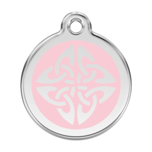 Pink Tribal Arrows Dog ID Tag Large