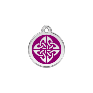 Small Purple Tribal Arrows Cat ID Tag