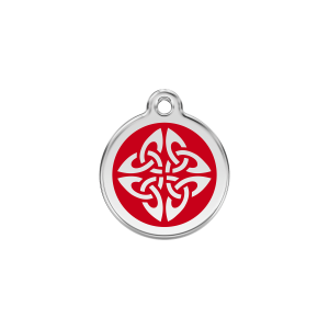 Small Red Tribal Arrows Cat ID Tag