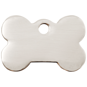 Large Stainless Steel Bone Dog ID Tag
