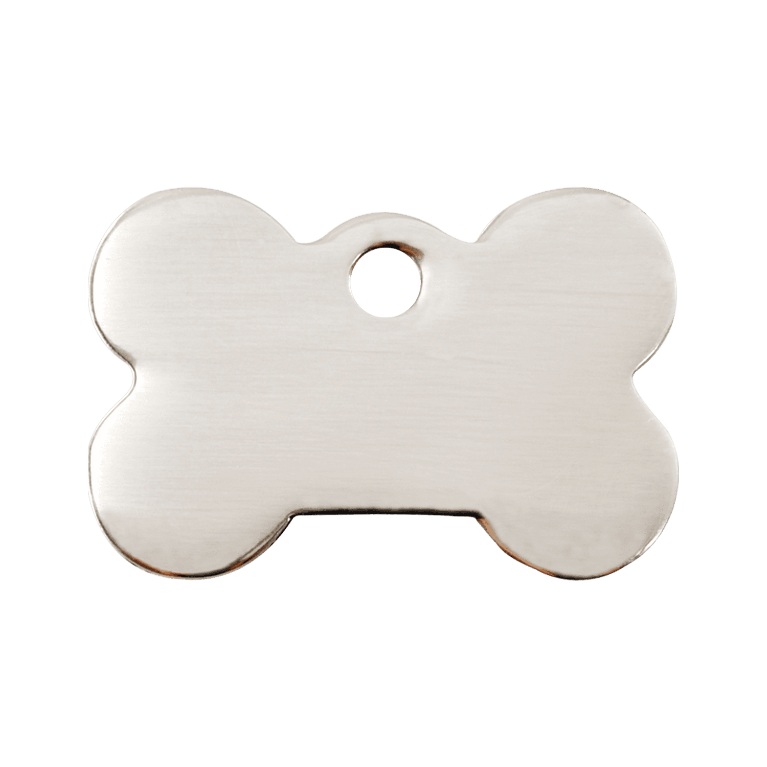 Vue avant - Médaille personnalisée pour chien Red Dingo Os en acier inoxydable - Size M - Réf : 02-BN-ZZ-ME