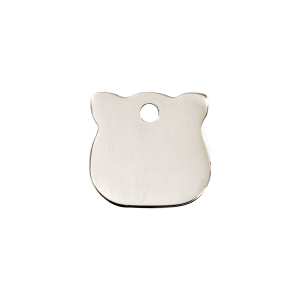 Small Stainless Steel Cat Head ID Tag
