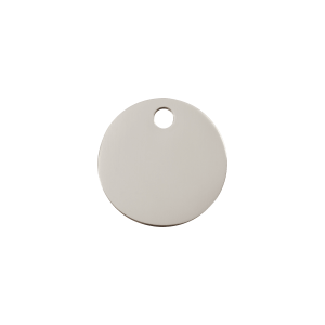 Small Stainless Steel Circle Cat ID Tag
