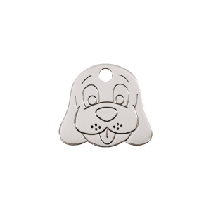 Dog Head Cat ID Tag Small