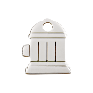 Fire Hydrant Dog ID Tag Medium Stainless Steel
