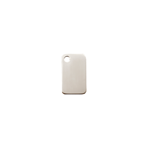 Small Rectangle Cat ID Tag in Stainless Steel