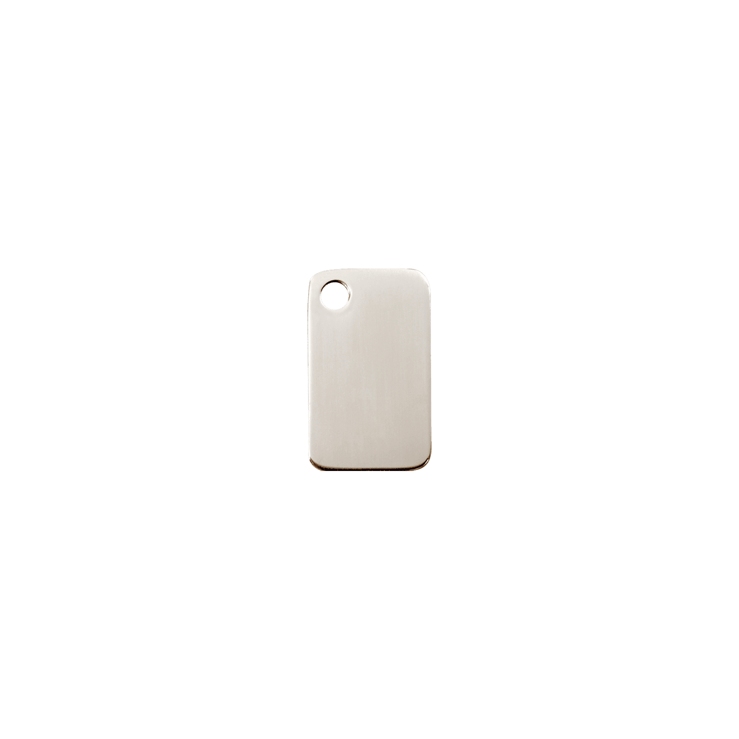 Vue avant - Médaille personnalisable pour chat Red Dingo en acier inoxydable - Size S - Référence : 02-RT-ZZ-SM